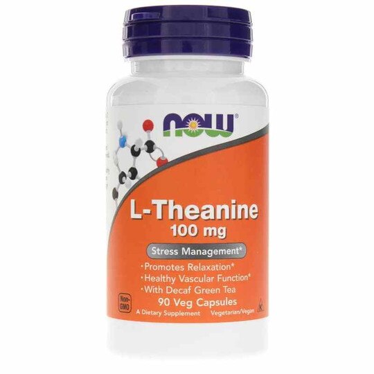 L-Theanine 100 Mg, 90 Veg Capsules, NOW