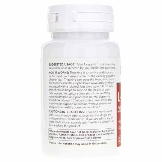 L-Theanine 200 Mg, 60 Veg Capsules, PFLB