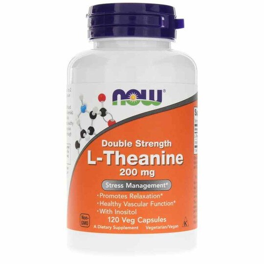 L-Theanine 200 Mg Double Strength, NOW