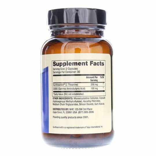 L-Theanine plus GABA, 60 Capsules, DRM
