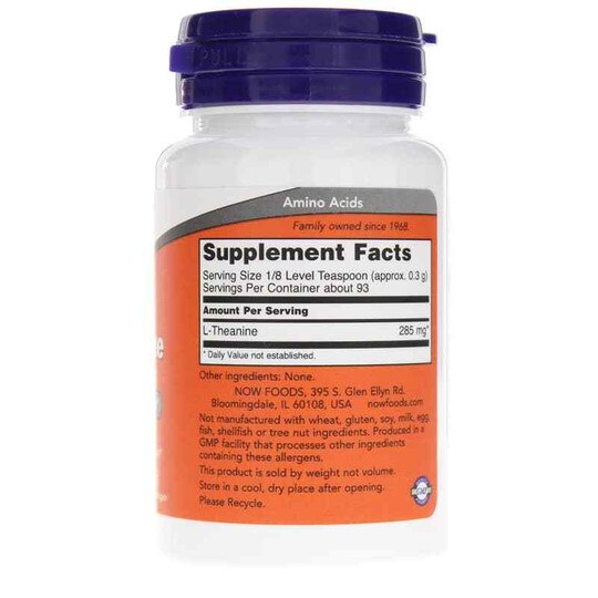L-Theanine Pure Powder, 1 Oz, NOW