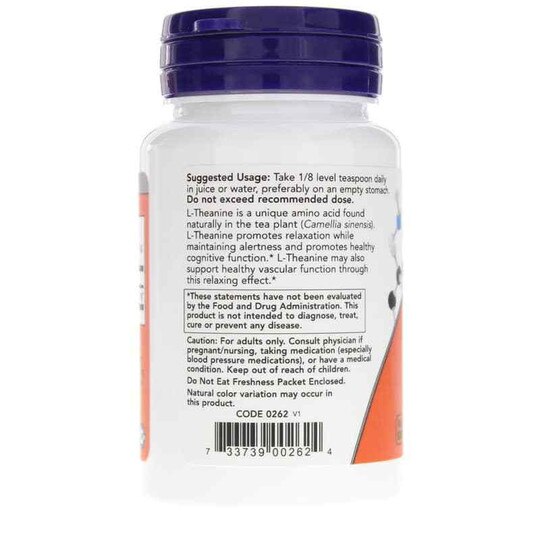 L-Theanine Pure Powder, 1 Oz, NOW