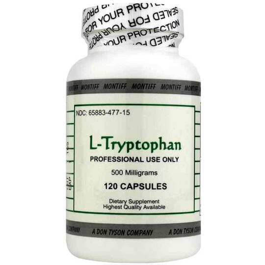 L-Tryptophan 500 Mg, 120 Capsules, MNT