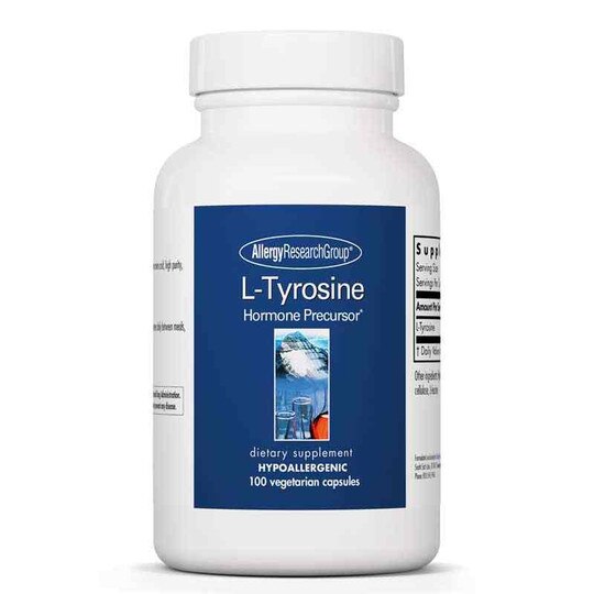 L-Tyrosine 500 Mg, 100 Veg Capsules, ARG