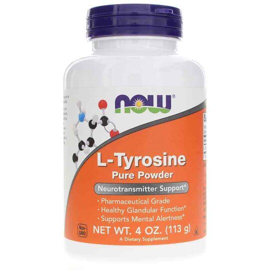 L-Tyrosine Pure Powder, 4 Oz, NOW