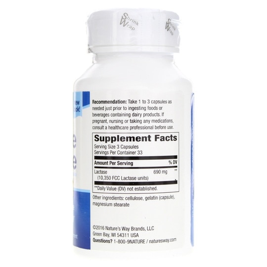 Lactase Enzyme, 100 Capsules, NWA