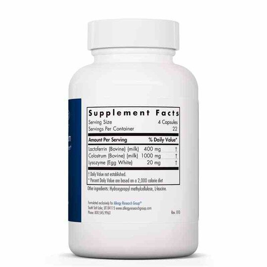 Laktoferrin with Colostrum, 90 Veg Capsules, ARG