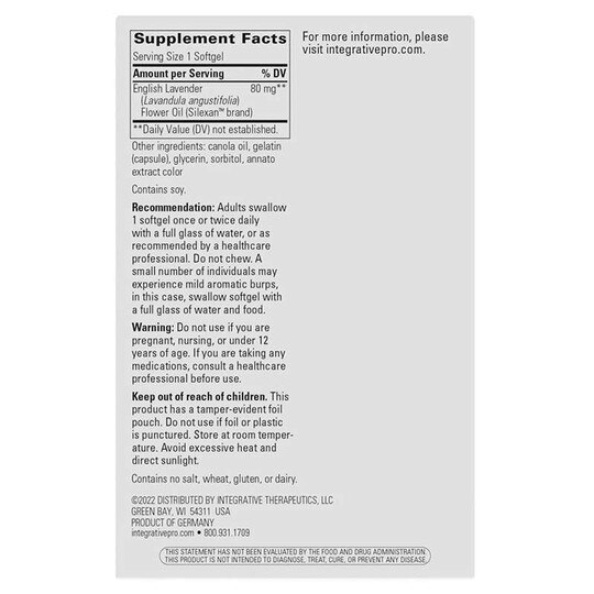 Lavela WS 1265 Lavender Oil, 60 Softgels, INT