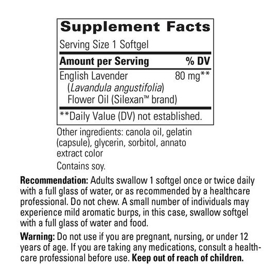 Lavela WS 1265 Lavender Oil, 60 Softgels, INT