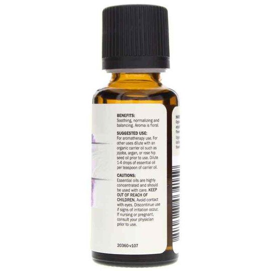 Lavender Organic Essential Oil, 1 Oz, DRM