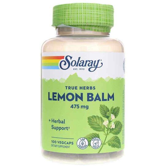 Lemon Balm 475 Mg, 100 Veg Capsules, SLR