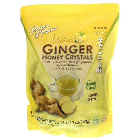 Lemon Ginger Honey Crystals Beverage, 30 Sachets, PNP