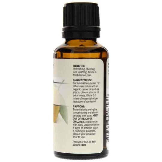 Lemon Organic Essential Oil, 1 Oz, DRM