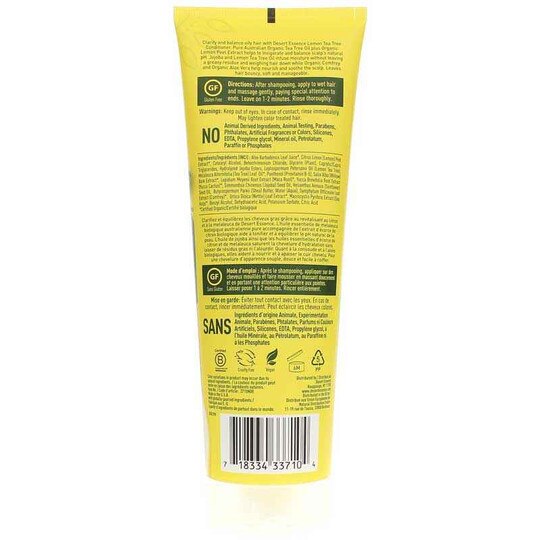 Lemon Tea Tree Conditioner for Oily Hair, 8 Oz, DES