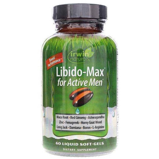 Libido-Max for Active Men, 60 Liquid Softgels, IRN
