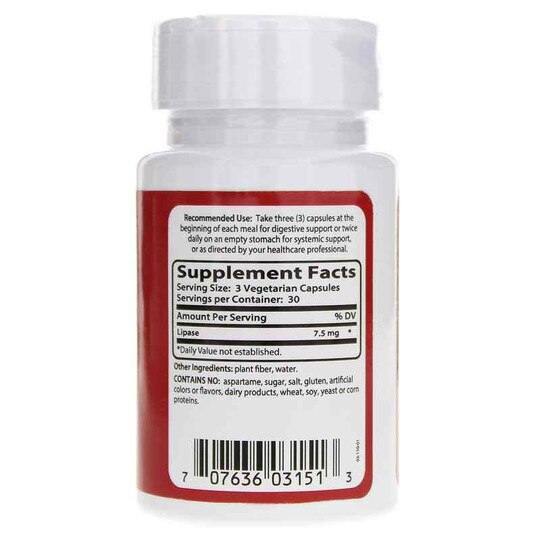 Lipase Formula 5, 90 Veg Capsules, NEZ