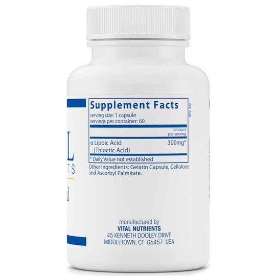 Lipoic Acid 300 Mg, 60 Capsules, VTN
