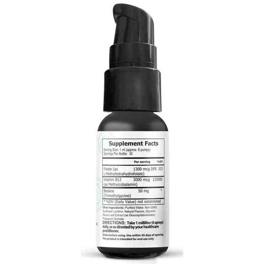 Liposomal B12 Folate TMG, 1 Oz, CMS