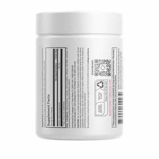 Liposomal Calcium AKG, 60 Capsules, CDE