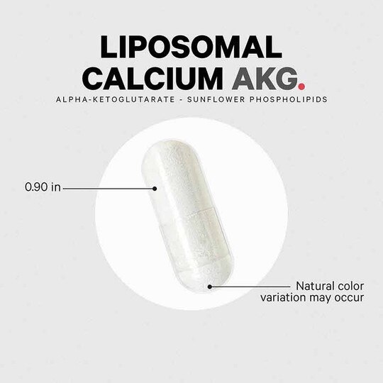 Liposomal Calcium AKG, 60 Capsules, CDE