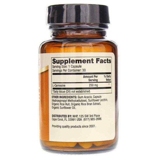 Liposomal Carnosine 250 Mg, 30 Capsules, DRM