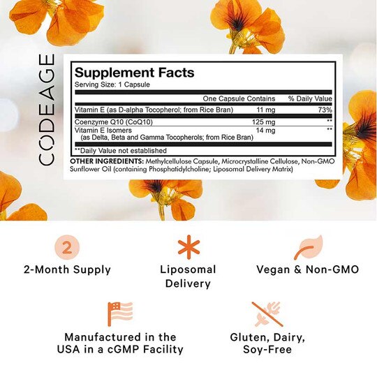 Liposomal CoQ10, 60 Capsules, CDE