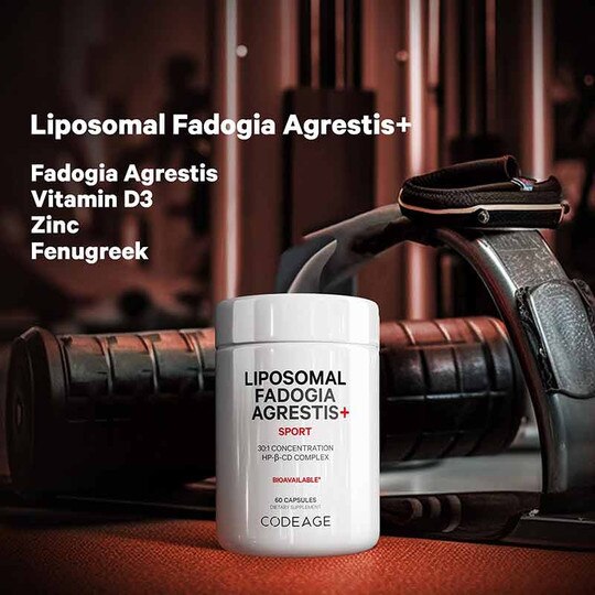 Liposomal Fadogia Agrestis+, 60 Capsules, CDE