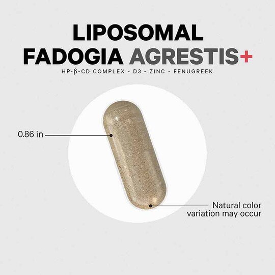 Liposomal Fadogia Agrestis+, 60 Capsules, CDE
