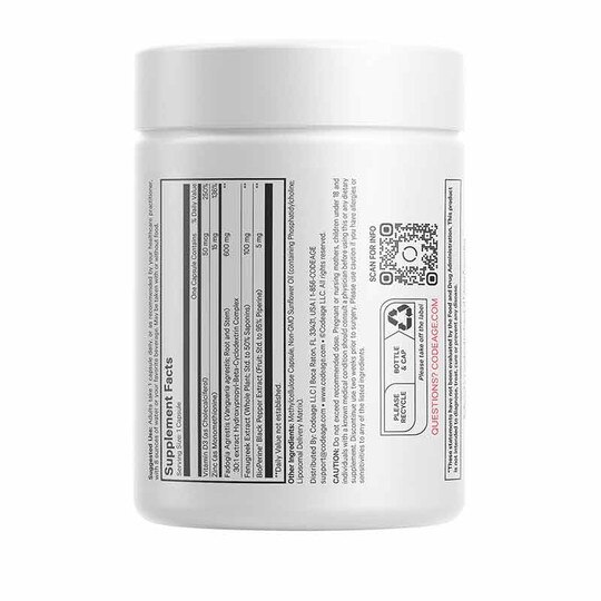 Liposomal Fadogia Agrestis+, 60 Capsules, CDE