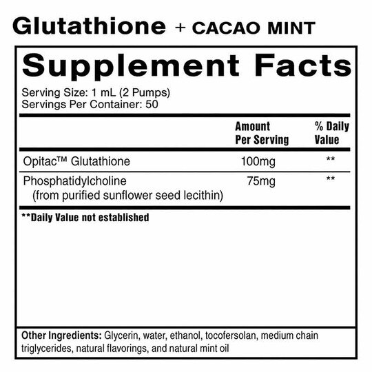 Liposomal Glutathione + Cacao Mint, QSS