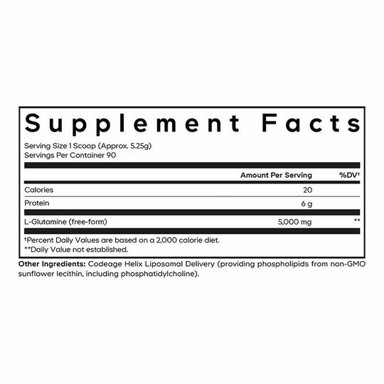 Liposomal L-Glutamine+ Powder, 16.67 Oz, CDE