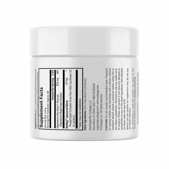 Liposomal Magnesium Glycinate Powder, 3 Oz, CDE