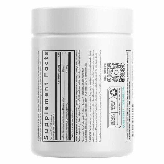 Liposomal NAD+, 60 Capsules, CDE