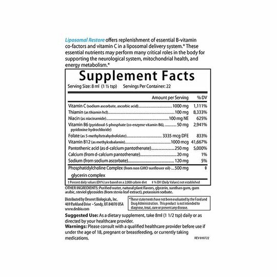 Liposomal Restore, 5.95 Oz, DB
