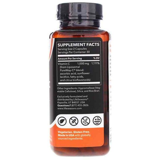 Liposomal Vitamin C 1000 Mg, 60 Veg Capsules, LSE