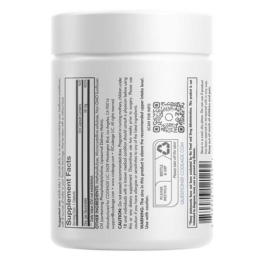 Liposomal Zinc 50, 100 Capsules, CDE