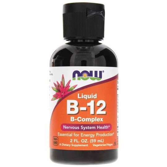 Liquid B12 B-Complex, 2 Oz, NOW