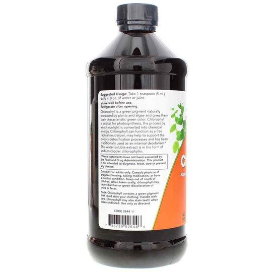 Liquid Chlorophyll, 16 Oz, NOW