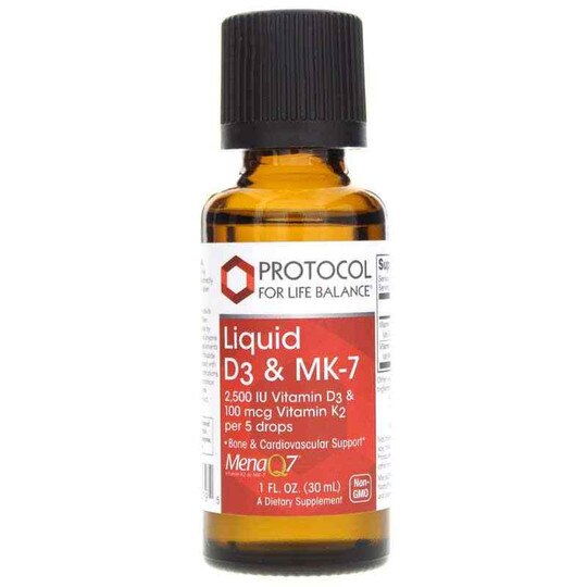 Liquid D3 & MK-7, 1 Oz, PFLB