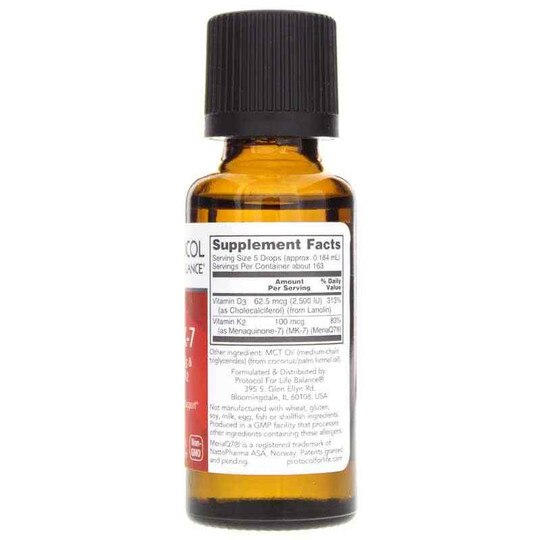 Liquid D3 & MK-7, 1 Oz, PFLB
