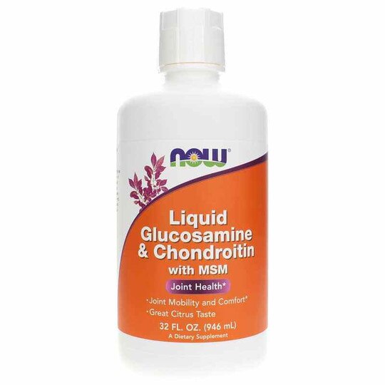 Liquid Glucosamine & Chondroitin with MSM, NOW