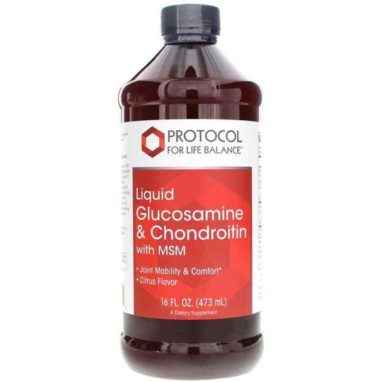 Liquid Glucosamine & Chondroitin with MSM, 16 Oz, PFLB