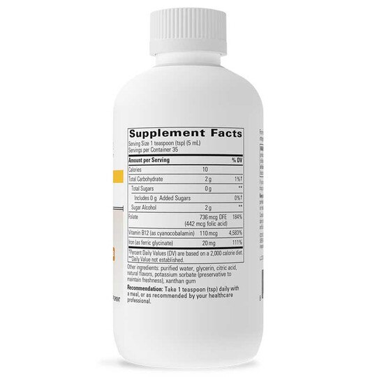 Liquid Iron Apple Cinnamon Flavor, 6 Oz, INT