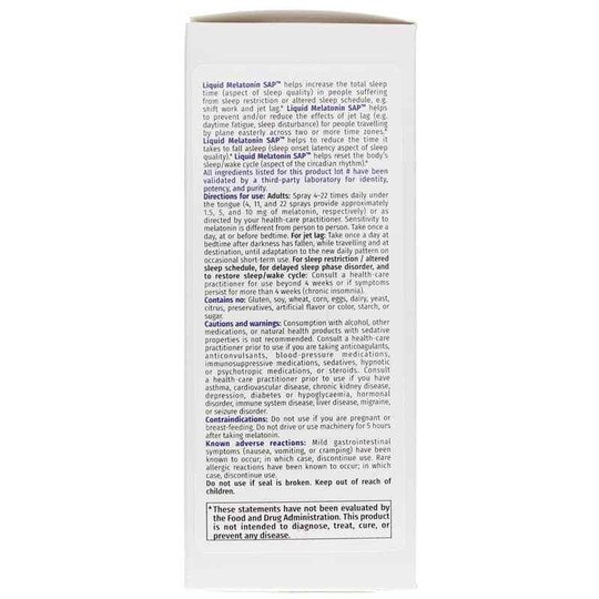Liquid Melatonin SAP Sleep Aid, 50 Ml, NFH