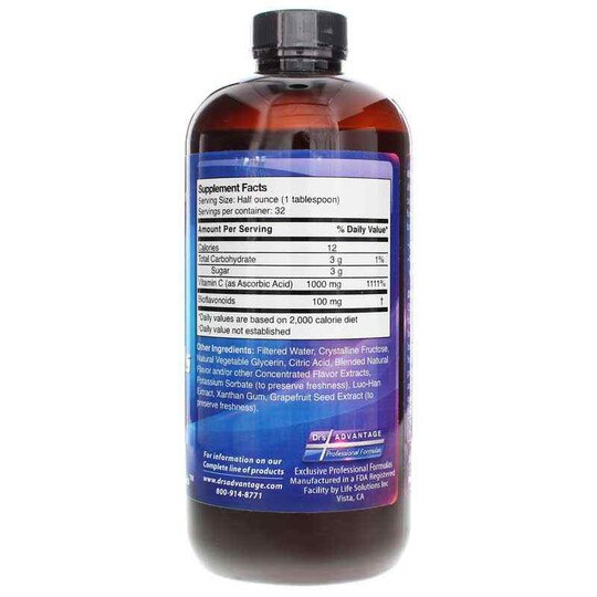 Liquid Vitamin C + Bioflavonoids, 16 Oz, DRA