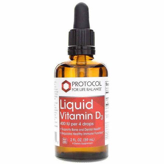 Liquid Vitamin D3 400 IU, 2 Oz, PFLB