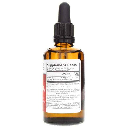 Liquid Vitamin D3 400 IU, 2 Oz, PFLB