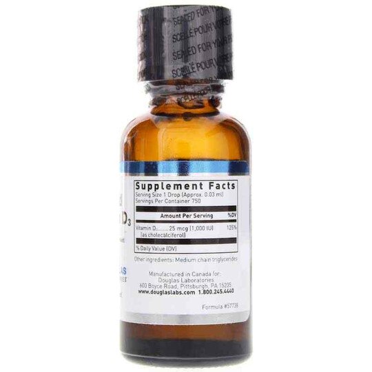 Liquid Vitamin D3, .75 Oz, DGL
