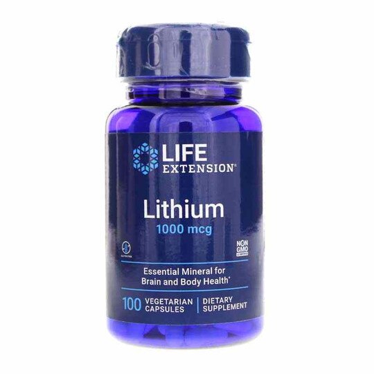 Lithium 1000 Mcg, 100 Veg Capsules, LFE