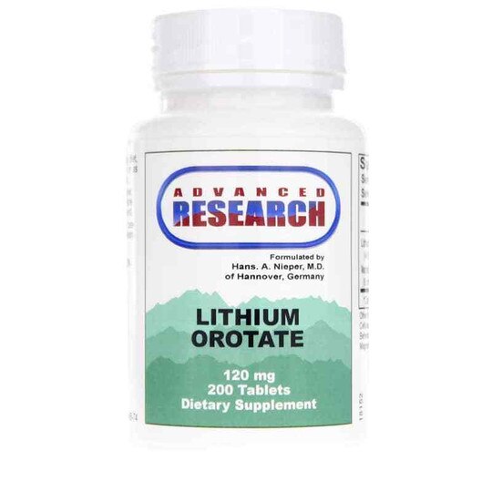 Lithium Orotate 120 Mg, 200 Tablets, ADR